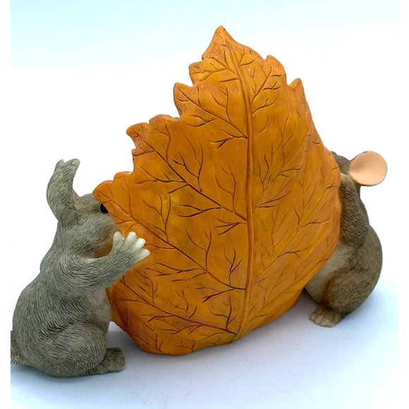 Charming Tails by Dean Griff Mice on Leaf Figurine /Fitz and FloydVintage 1990's - Picture 7 of 7